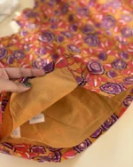1300-پیراهن نخی دخترونه وارداتی از برند مکث با پارچه فوق العاده جذاب