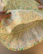 1313-پیراهن موسلین وارداتی دخترونه جون میده کوچولوتون بپوشه از نرمی و خنکی لذت ببره