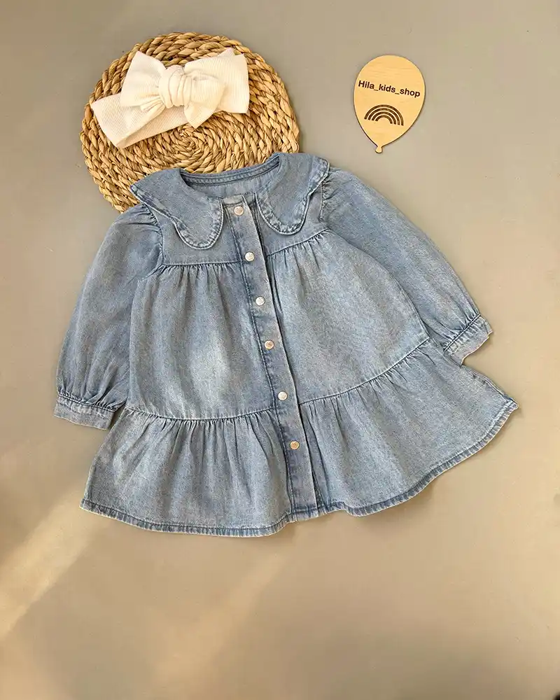 1450 (1) 1450-پیراهن چین از برند بشدت با کیفیت پریمارک برای دخترای قشنگ - Image 1