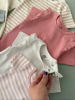 1551- بادی های آستین کوتاه از برند با کیفیت H&M - Image 3