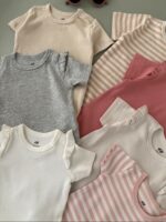 1551- بادی های آستین کوتاه از برند با کیفیت H&M - Image 4