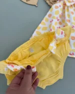 1609-ست پیراهن و شورت نخ پنبه وارداتی برای دخترکای دلبرتون - Image 3