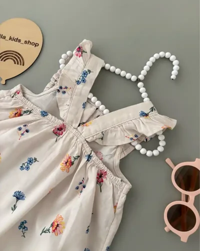 1649- پیراهن لینن دخترانه H&M - Image 3