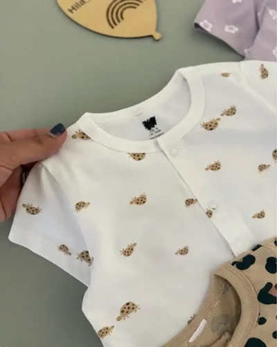 1670-رامپر نخ پنبه برند H&M - Image 2