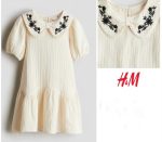 1717- پیراهن موسلین دخترانه از برند H&M - Image 5