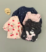 1761- پیراهن توو کرک دخترانه برند m&s